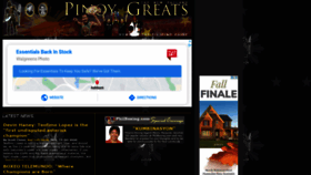 What Pinoygreats.com website looked like in 2020 (3 years ago)