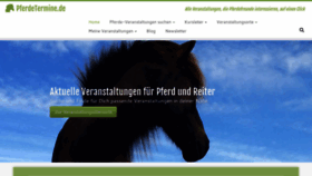 What Pferdetermine.de website looked like in 2020 (3 years ago)