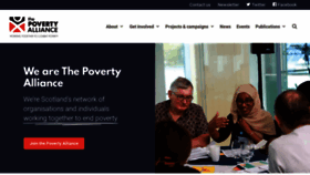 What Povertyalliance.org website looked like in 2020 (3 years ago)