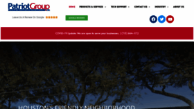 What Patriotgroup.com website looked like in 2020 (3 years ago)