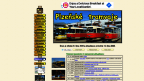 What Plzensketramvaje.cz website looked like in 2020 (3 years ago)