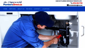What Plumbersdirect.ca website looked like in 2020 (3 years ago)