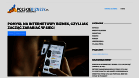 What Polskiebiznesy.pl website looked like in 2020 (3 years ago)