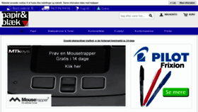 What Papirogblaek.dk website looked like in 2020 (3 years ago)