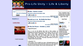 What Prolifeunity.com website looked like in 2020 (3 years ago)