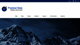 What Practicalstats.com website looked like in 2020 (3 years ago)