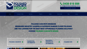 What Polishedconcretedesign.com.au website looked like in 2020 (3 years ago)