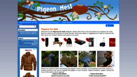 What Pigeons-forsale.com website looked like in 2020 (3 years ago)