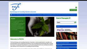 What Pacfa.org.au website looked like in 2020 (3 years ago)