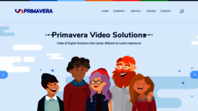 What Primaverasolutions.in website looked like in 2020 (3 years ago)