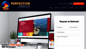 What Perfectionmarketing.com website looked like in 2020 (3 years ago)