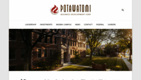 What Potawatomibdc.com website looked like in 2020 (3 years ago)