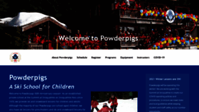 What Powderpigs.com website looked like in 2020 (3 years ago)