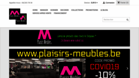 What Plaisirs-meubles.be website looked like in 2020 (3 years ago)