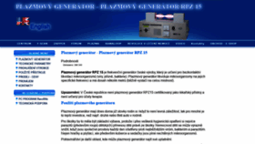 What Plazmovygenerator.cz website looked like in 2020 (3 years ago)