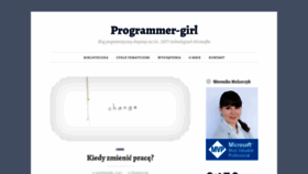 What Programmer-girl.com website looked like in 2020 (3 years ago)