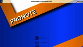 What Pronote.rochambeau.org website looked like in 2020 (3 years ago)