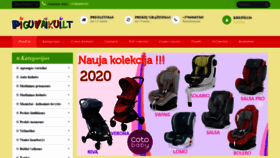 What Piguvaikui.lt website looked like in 2020 (3 years ago)