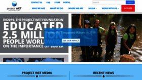 What Projectwet.org website looked like in 2020 (3 years ago)