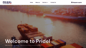 What Pridel.com website looked like in 2020 (3 years ago)