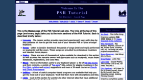 What Psrtutorial.com website looked like in 2020 (3 years ago)