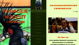 What Papageienzucht-christian.de website looked like in 2020 (3 years ago)