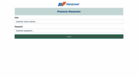 What Presenzeonline.manpower.it website looked like in 2020 (3 years ago)
