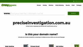 What Preciseinvestigation.com.au website looked like in 2020 (3 years ago)