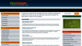 What Pureexample.com website looked like in 2020 (4 years ago)