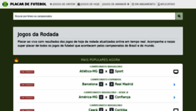 What Placardefutebol.com.br website looked like in 2020 (3 years ago)