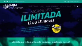 What Papaconcursos.com.br website looked like in 2020 (3 years ago)