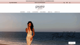 What Purebrides.co.uk website looked like in 2020 (3 years ago)