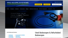 What Proscopesystems.com website looked like in 2020 (3 years ago)