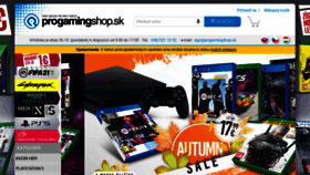 What Progamingshop.sk website looked like in 2020 (3 years ago)