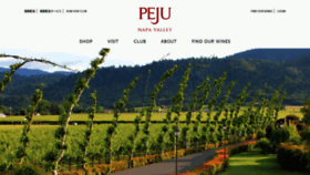 What Peju.com website looked like in 2020 (3 years ago)