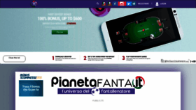 What Pianetafanta.it website looked like in 2020 (3 years ago)