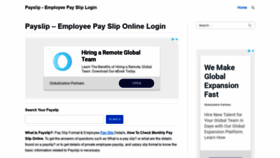 What Paysliplogin.in website looked like in 2020 (3 years ago)