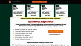 What Pronostic-facile.fr website looked like in 2020 (3 years ago)