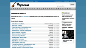 What Pesmarica.rs website looked like in 2020 (3 years ago)
