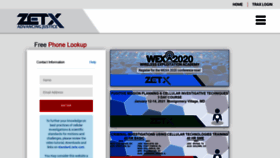 What Phonelookup.zetx.com website looked like in 2020 (3 years ago)