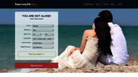 What Peoplelivingwithherpes.com website looked like in 2020 (3 years ago)