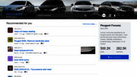 What Peugeotforums.com website looked like in 2020 (3 years ago)