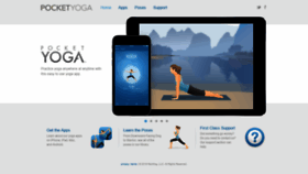 What Pocketyoga.com website looked like in 2020 (3 years ago)