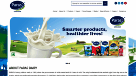 What Parasdairy.com website looked like in 2020 (3 years ago)