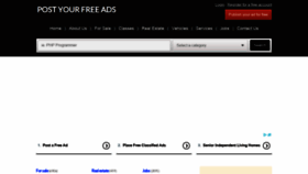What Postyourfreeads.com website looked like in 2020 (3 years ago)