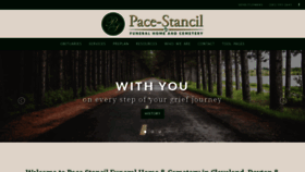 What Pacestancil.com website looked like in 2020 (3 years ago)