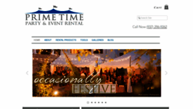 What Primetimepartyrental.com website looked like in 2020 (3 years ago)