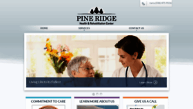 What Pineridgenursing.com website looked like in 2020 (3 years ago)