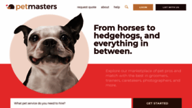 What Petmasters.com website looked like in 2020 (3 years ago)