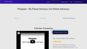 What Petapator.com website looked like in 2020 (3 years ago)